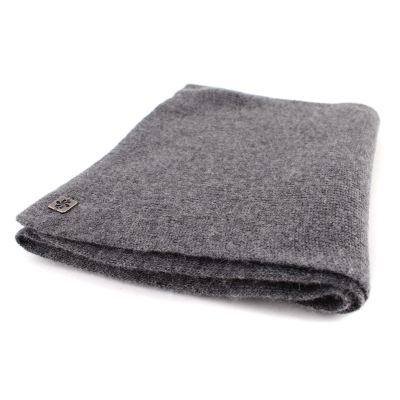 Мъжки плетен шал от вълнена смес Granadilla JG5178, 30x200 см, Сив