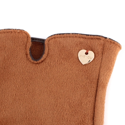 Дамски ръкавици от плат HatYou GL1204, Камила