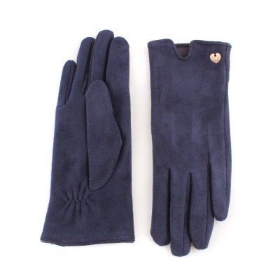 Дамски ръкавици от плат HatYou GL1204, Тъмносин