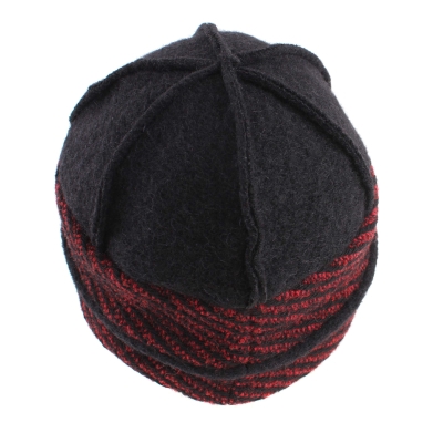 Ladies' winter hat HatYou CP3550, Black/Red