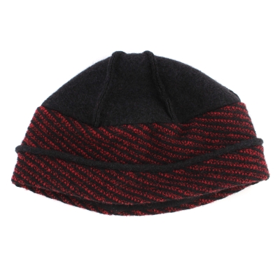 Ladies' winter hat HatYou CP3550, Black/Red