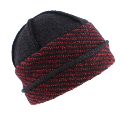 Ladies' winter hat HatYou CP3550, Black/Red