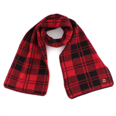 Комплект мъжки шал и шапка  Granadilla  JG5299/JG5300, Червен/Черен