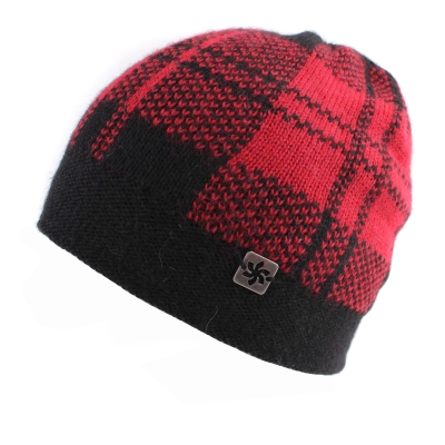 Комплект мъжки шал и шапка  Granadilla  JG5299/JG5300, Червен/Черен