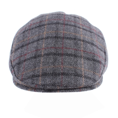 Мъжки вълнен каскет с наушник HatYou CP4077, Сиво каре