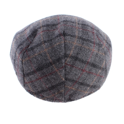 Мъжки вълнен каскет с наушник HatYou CP4077, Сиво каре