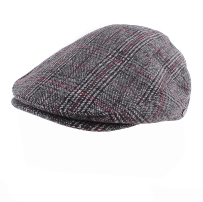 Мъжки каскет с наушник HatYou CP3598, Черен/Бордо