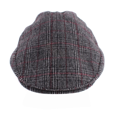 Мъжки каскет с наушник HatYou CP3598, Черен/Бордо