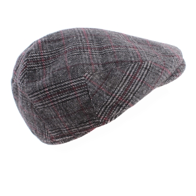 Мъжки каскет с наушник HatYou CP3598, Черен/Бордо