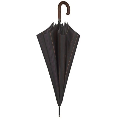 Мъжки автоматичен голф чадър Perletti Technology 21709, Кафяв/Райе