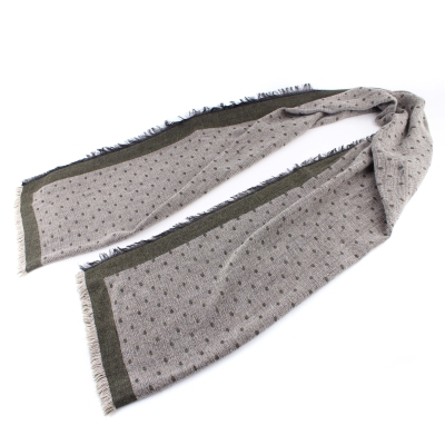 Зимен шал Pulcra Umberto, 52х190 см, Зелен/Бежов