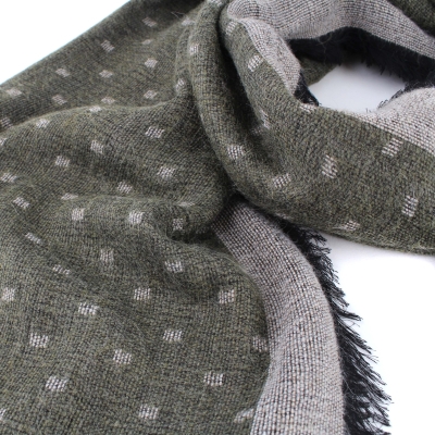 Зимен шал Pulcra Umberto, 52х190 см, Зелен/Бежов