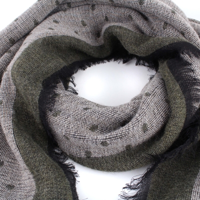 Зимен шал Pulcra Umberto, 52х190 см, Зелен/Бежов