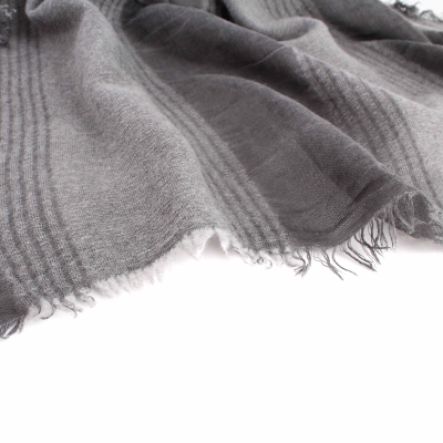 Шал Pulcra Nizza, 52х190 см, Сив