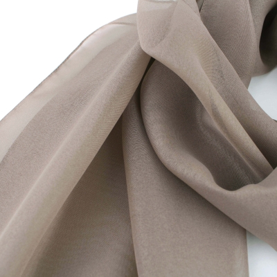 Дамски шал HatYou SI0760, 40х160 см, Сивокафяв