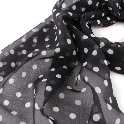 Дамски шал HatYou SI0763-104, 40х160 см, Черен