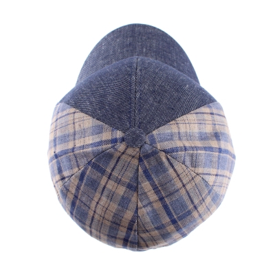 Summer Baseball Cap HatYou CTM2334, Denim/Plaid