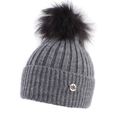 Ladies' knitted hat Granadilla JG5031, Gray melange