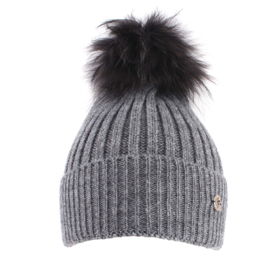 Ladies' knitted hat Granadilla JG5031, Gray melange