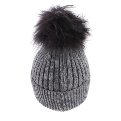Ladies' knitted hat Granadilla JG5031, Gray melange