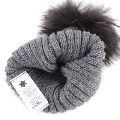 Ladies' knitted hat Granadilla JG5031, Gray melange