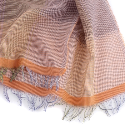 Фин памучен шал Pulcra Rikka, 58х210 см, Оранжев