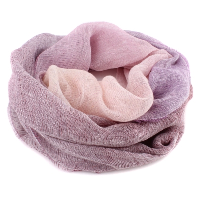 Ленен шал Pulcra Leno N, 54х200 см, Лилав