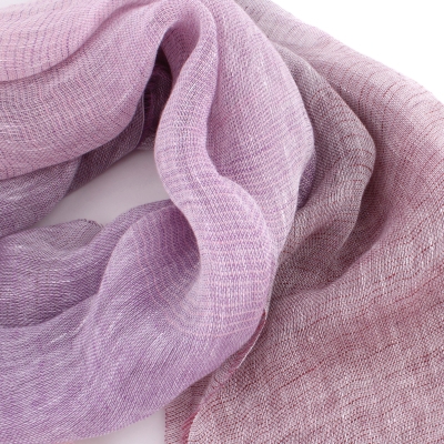 Ленен шал Pulcra Leno N, 54х200 см, Лилав