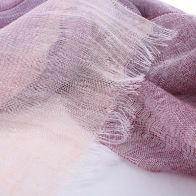 Ленен шал Pulcra Leno N, 54х200 см, Лилав