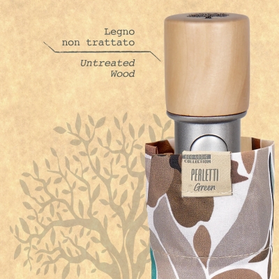 Дамски автоматичен чадър Perletti Green 19144, Акварел