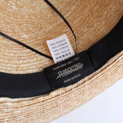 Ladies' straw hat Fratelli Mazzanti FM 7630, Natural