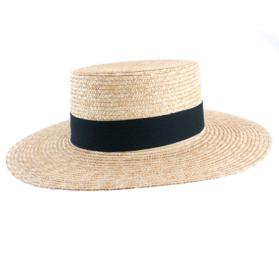 Ladies' straw hat Fratelli Mazzanti FM 7630, Natural