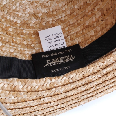 Ladies' straw hat Fratelli Mazzanti FM 8743, Natural