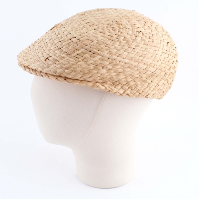 Men's raffia summer cap Fratelli Mazzanti FM 6476, Natural