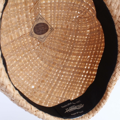 Men's raffia summer cap Fratelli Mazzanti FM 6476, Natural