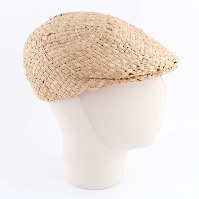 Men's raffia summer cap Fratelli Mazzanti FM 6476, Natural