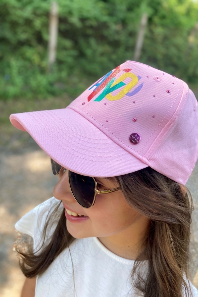 Детска бейзболна памучна шапка CTM2377, Розов