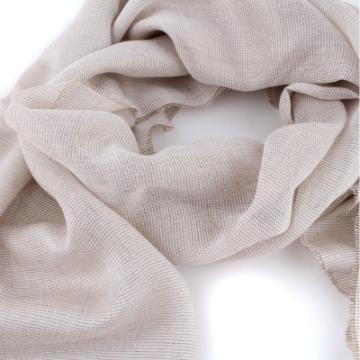 Дамски шал Pulcra Dorato, 53х194 см, Златисто-бежов