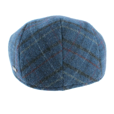 Мъжки вълнен каскет с наушник HatYou CP4077, Синьо каре