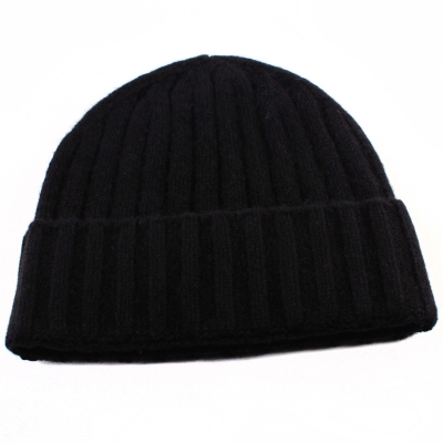 Комплект шал, шапка и ръкавици от кашмир Tesma/Mate, Черен