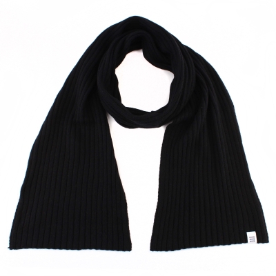 Комплект шал, шапка и ръкавици от кашмир Tesma/Mate, Черен