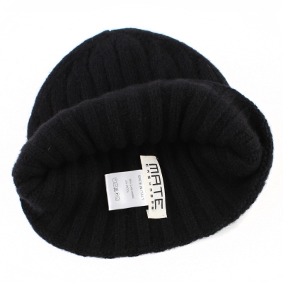 Комплект шал, шапка и ръкавици от кашмир Tesma/Mate, Черен