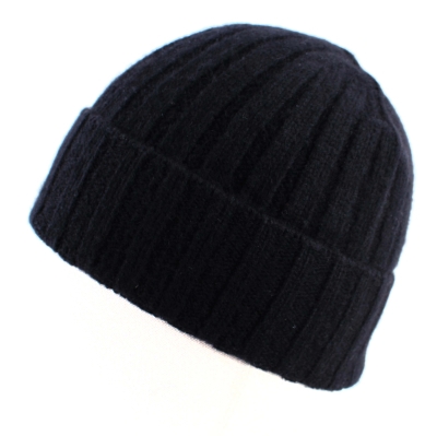 Комплект шал, шапка и ръкавици от кашмир Tesma/Mate, Черен