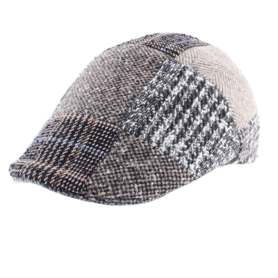 Мъжки каскет с вълна HatYou CP3880, Бежово-сив