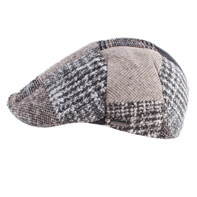 Мъжки каскет с вълна HatYou CP3880, Бежово-сив
