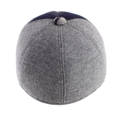 Зимна бейзболна шапка HatYou CP3861, Сив/Синьо каре