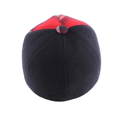 Зимна бейзболна шапка HatYou CP3861, Тъмносин/Червено каре