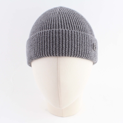 Wool Knitted Hat for Men Granadilla JG5718, Grey