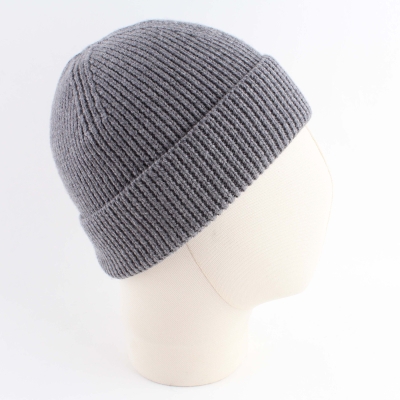 Wool Knitted Hat for Men Granadilla JG5718, Grey