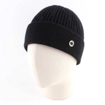 Ladies' Beaded Knitted Hat Granadilla JG5209, Black